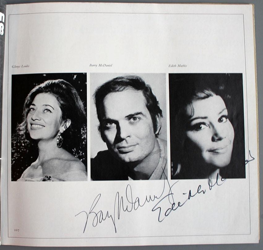 OPERA FESTIVAL - Munich 1971 program with 26 signatures - Tamino