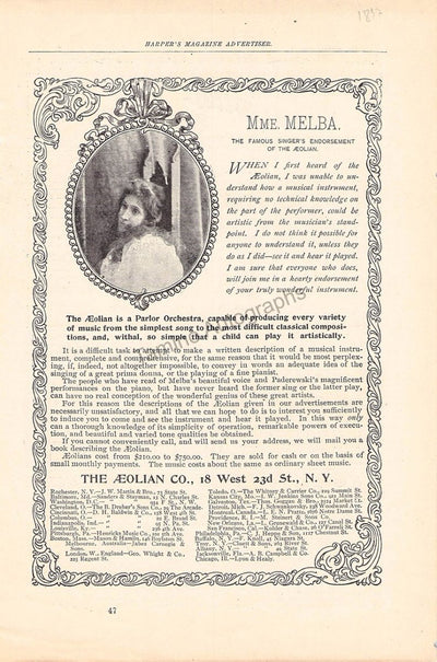Nellie Melba - The Aeolian Company