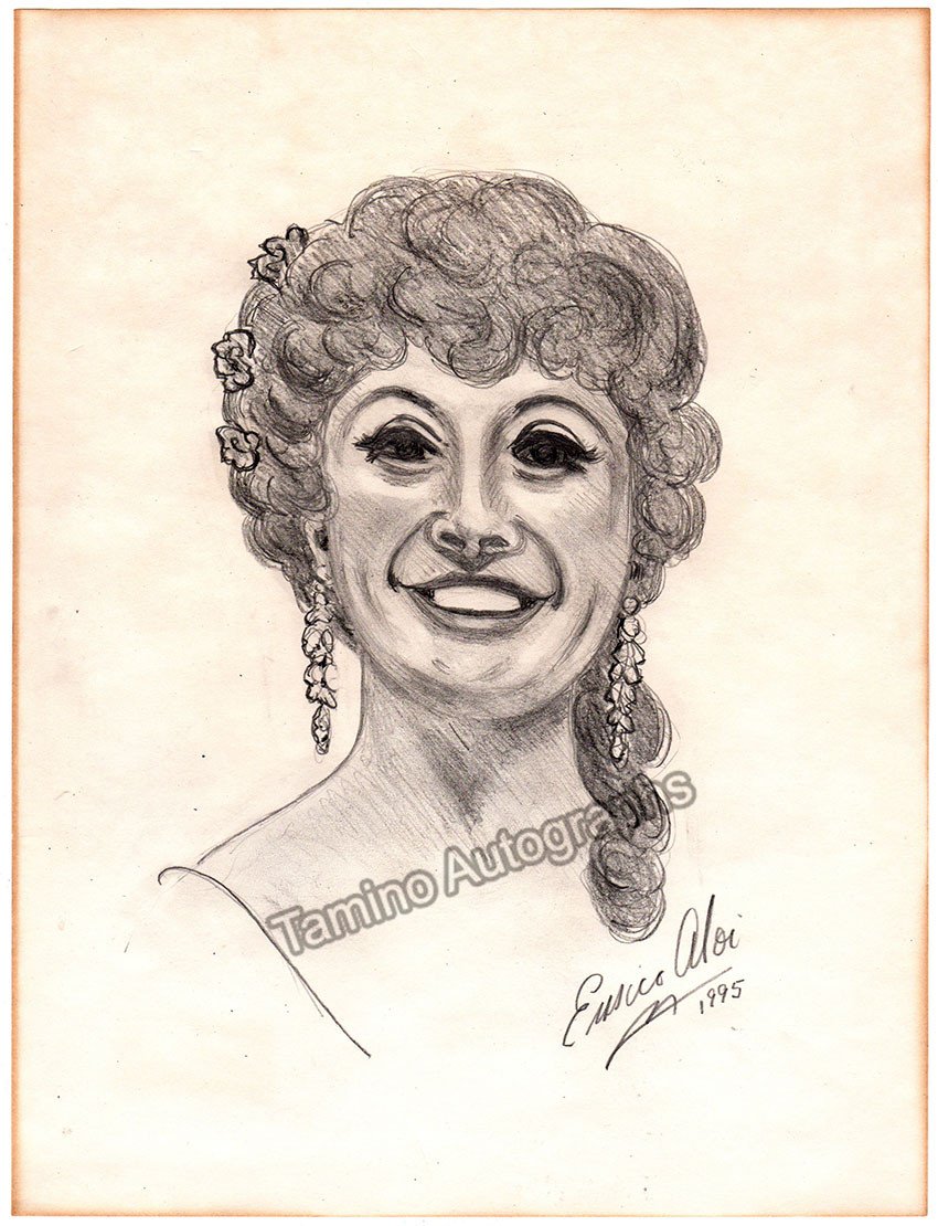 Opera Singer Sketches - Lot of 19 Hand-made Drawings – Tamino Autographs