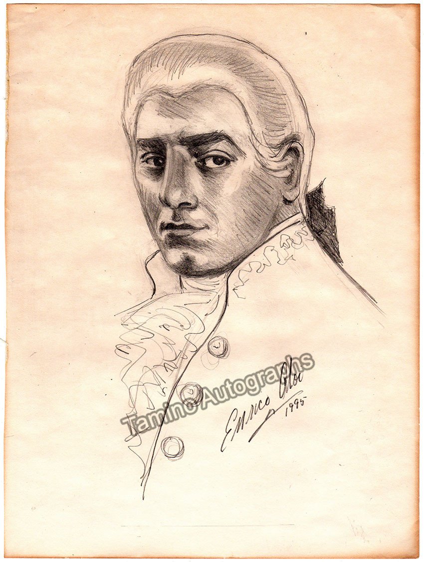 Opera Singer Sketches - Lot of 19 Hand-made Drawings – Tamino Autographs