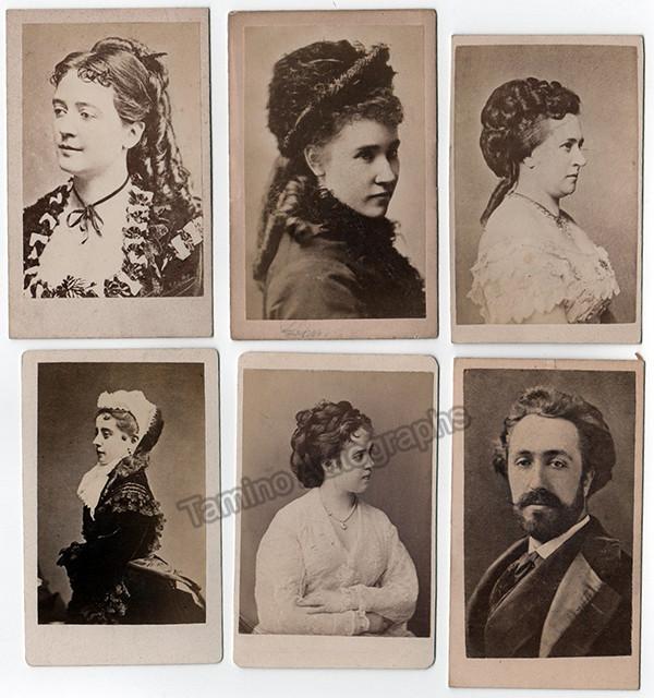Opera Singers - Set of 6 Vintage CDVs