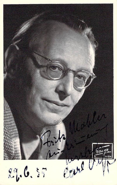 Orff, Carl - Signed Photograph 1955