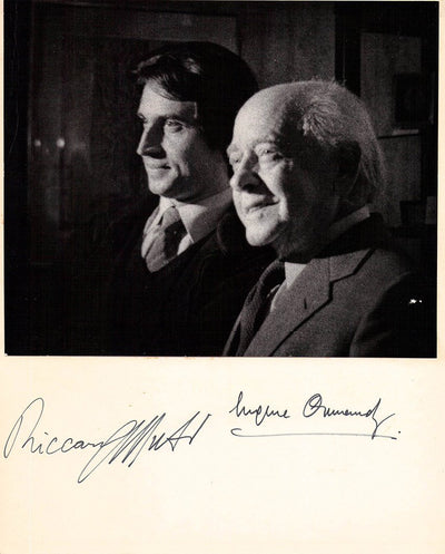 Ormandy, Eugene - Muti, Riccardo - Double Signed Photograph