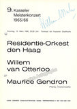 Otterloo, Willem van - Signed Program Kassel 1966