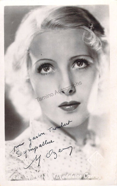 Ozeray, Madeleine - Signed Photograph