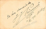 Paderewski, Ignaz - Signed Card and Photo