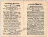Paganini, Nicolo - Malibran, Maria - Concert Advertising 1833