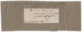 Paganini, Nicolo - Signed Clip with Note 1831