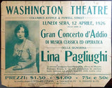Pagliughi, Lina - Signature on Album Page 1939 & Playbill