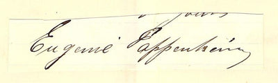 Pappenheim, Eugenie - Signature Cut