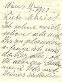 Paquier-Paumgartner, Rosa - Autograph Letter Signed 1912