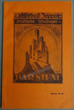 Parsifal - Zopott Festival Program 1931