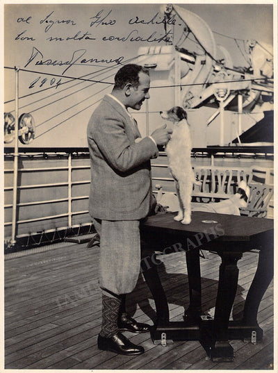 Pasero, Tancredi - Signed Photograph 1924