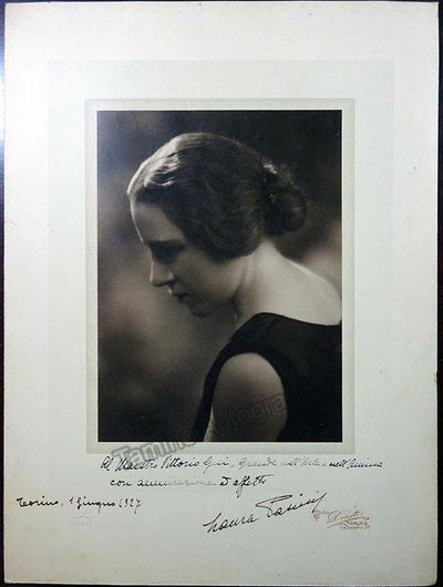Pasini, Laura - Large Photograph Signed 1927