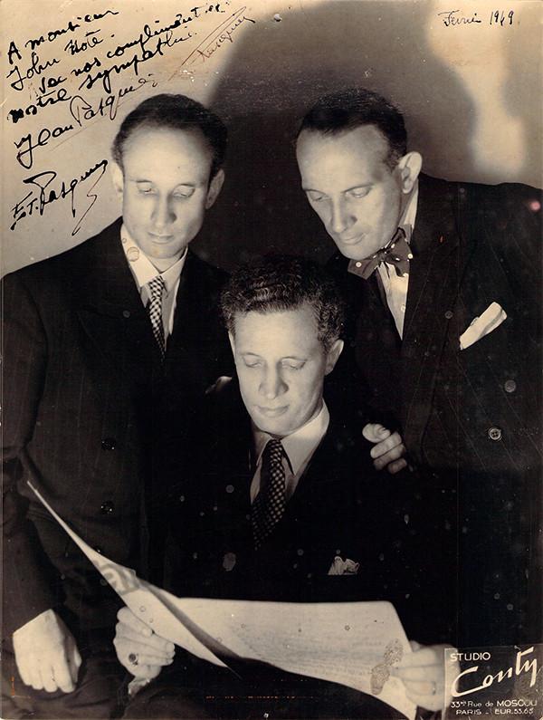 Pasquier Trio - Signed Photo 1969