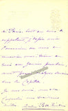 Patti, Adelina - Autograph Letter Signed 1892