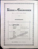 Patti, Adelina - Set of 2 Programs Paris 1881