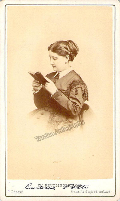 Patti, Carlotta - Signed Carte-de-Visite