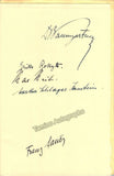 Paumgartner, Bernhard and others - Multiple Signed Program Salzburg 1937