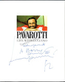Pavarotti, Luciano and Adua - Double Signed Book "Life with Pavarotti"