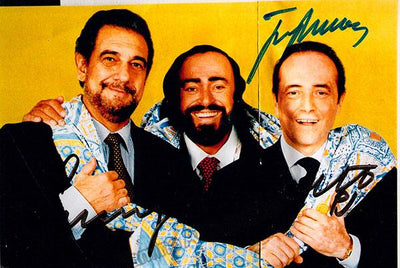 Pavarotti, Luciano - Carreras, Jose - Double Signed Photo
