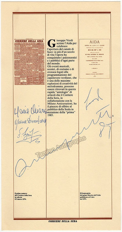 Pavarotti, Luciano - Dimitrova, Ghena - Chiara, Maria - Le Voci dell'Aida Print Set