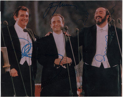 Pavarotti, Luciano - Domingo, Placido - Carreras, Jose -  Large Signed Photo by The Three Tenors