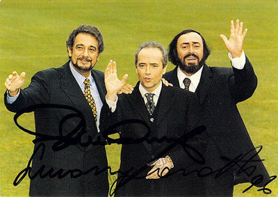 Pavarotti, Luciano - Domingo, Placido - Double Signed Photograph 1996