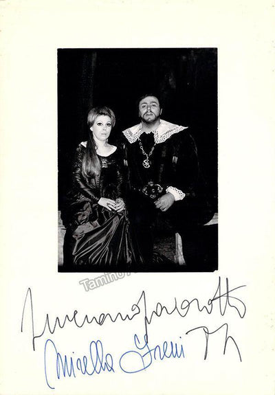 Pavarotti, Luciano - Freni, Mirella - Double Signed Photograph