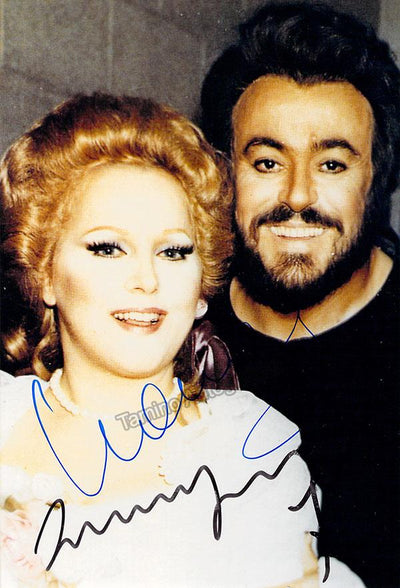Pavarotti, Luciano - Ricciarelli, Katia - Double Signed Photograph in Ballo in Maschera