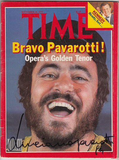 Pavarotti, Luciano - Signed TIME Magazine