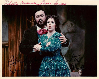 Pavarotti, Luciano - Soviero, Diana - Double Signed Photo in La Boheme!