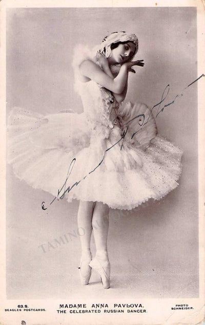 Pavlova, Anna - Signed Photo in The Dying Swan