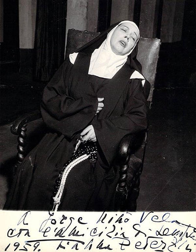Pederzini, Gianna - Signed Photo in Dialogues des Carmelites, World Premiere 1957