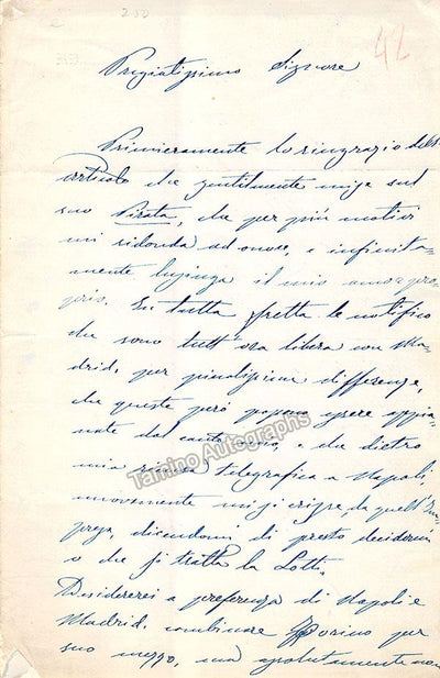 Penco, Rosina - Autograph Letter Signed