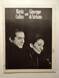 Performance Program Callas-Di Stefano - Recital in Chicago 1974