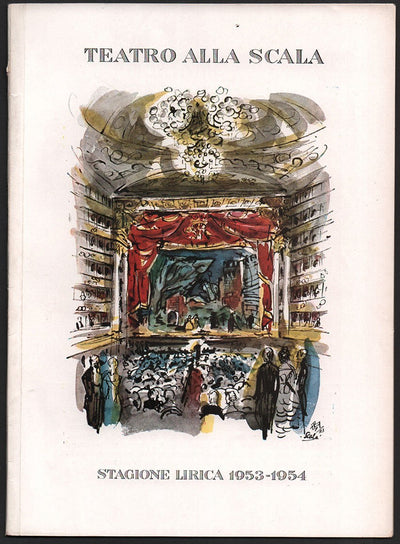 Performance Program "Don Carlo" Teatro La Scala 1952-1953