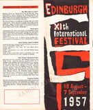 Performance Program Edinburgh Festival Program 1957