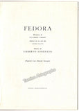 Performance Program "Fedora" at La Scala, 1955-56 + Tickets