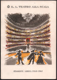 Performance Program "Poliuto" La Scala Season 1960-1961