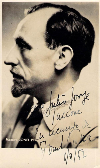 Perlea, Jonel - Signed Photo 1952