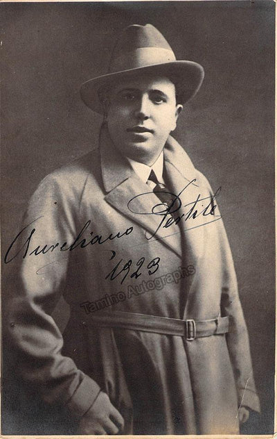 Pertile, Aureliano - Signed Photo 1923