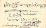 Peters, Guido - Autograph Music Quote Signed 1927