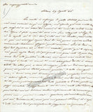 Petrali, Luigi - Autograph Letter Signed 1845