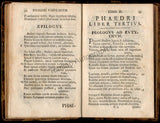 Phaedrus - Book "Augusti Liberti Fabularum Aesopiarum" 1778