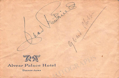 Philipe, Gerard - Fontaine, Joan - Double Signed Envelope