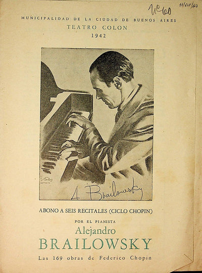 Pianist Program Lot Buenos Aires 1942-1961