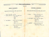 Pianist Program Lot - Rome and Bologna 1913-1919