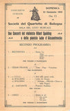 Pianist Program Lot - Rome and Bologna 1913-1919