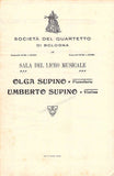 Pianist Program Lot - Rome and Bologna 1913-1919